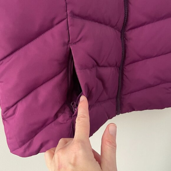 Mountain Hardware Zip Up Down Filled Outdoor Winter Casual Puffer Vest Purple 8 - Picture 4 of 9